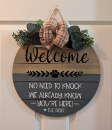 Welcome Door Sign